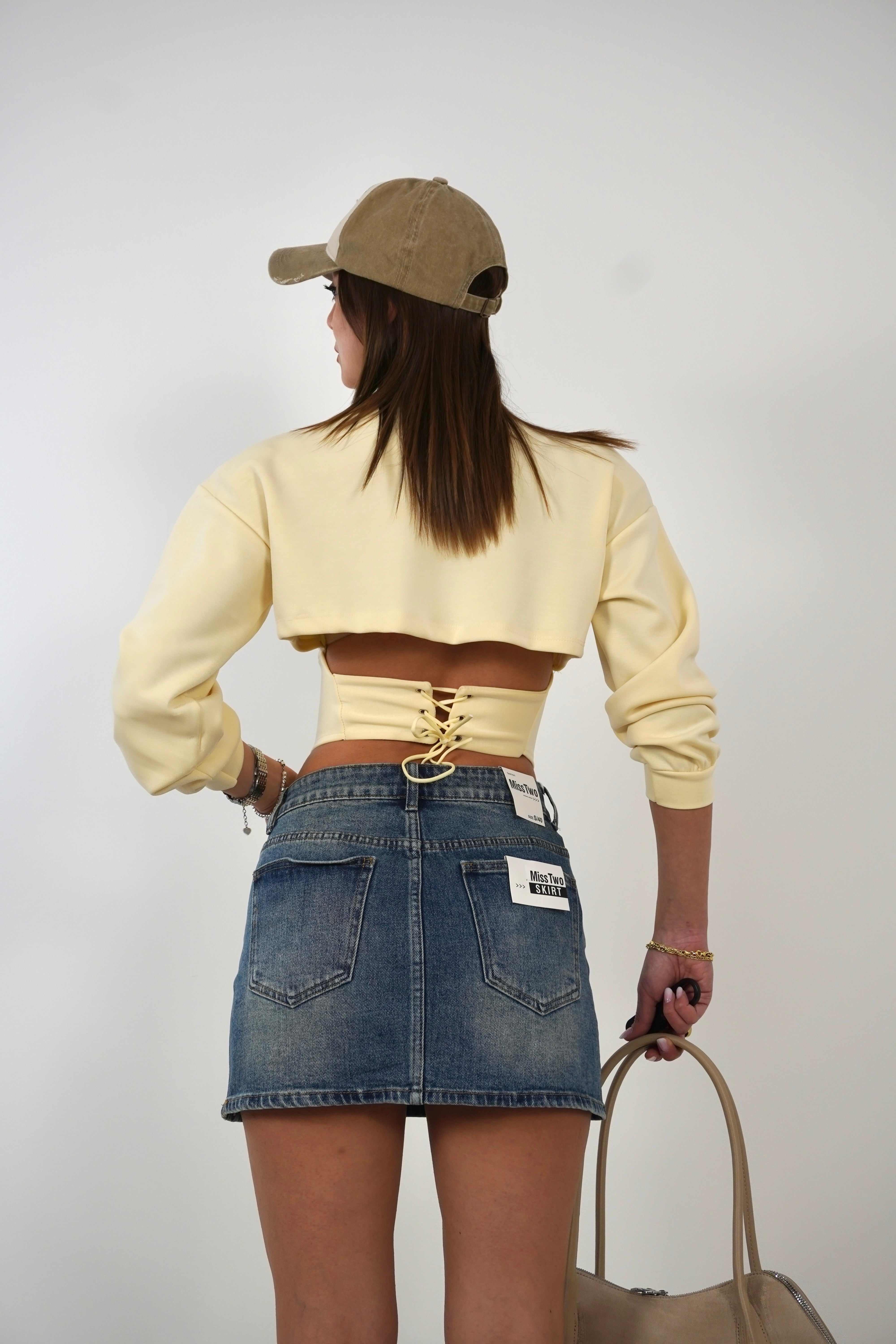 Felpa crop BUSTINO