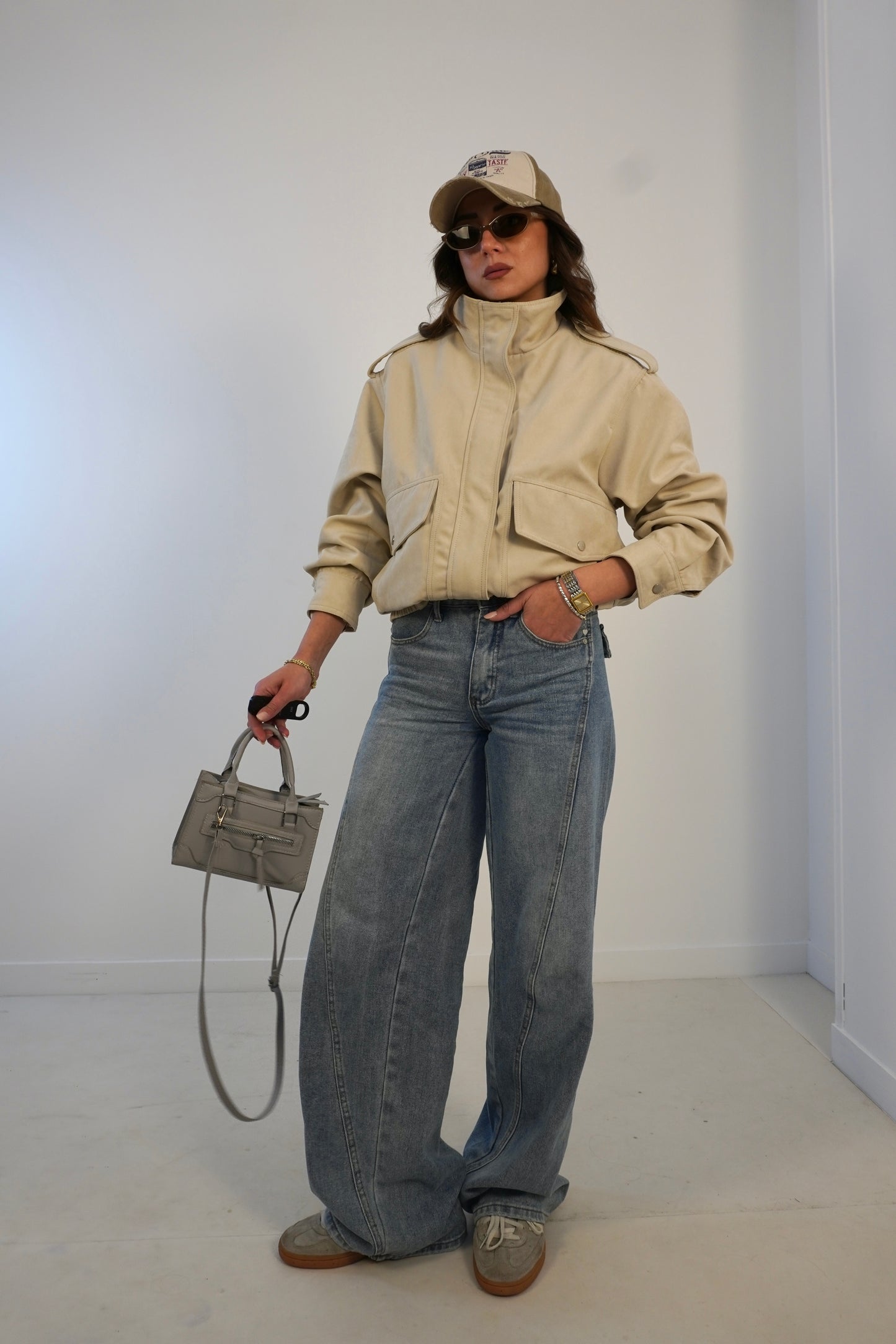 Giacca bomber AVIATOR suede S62030