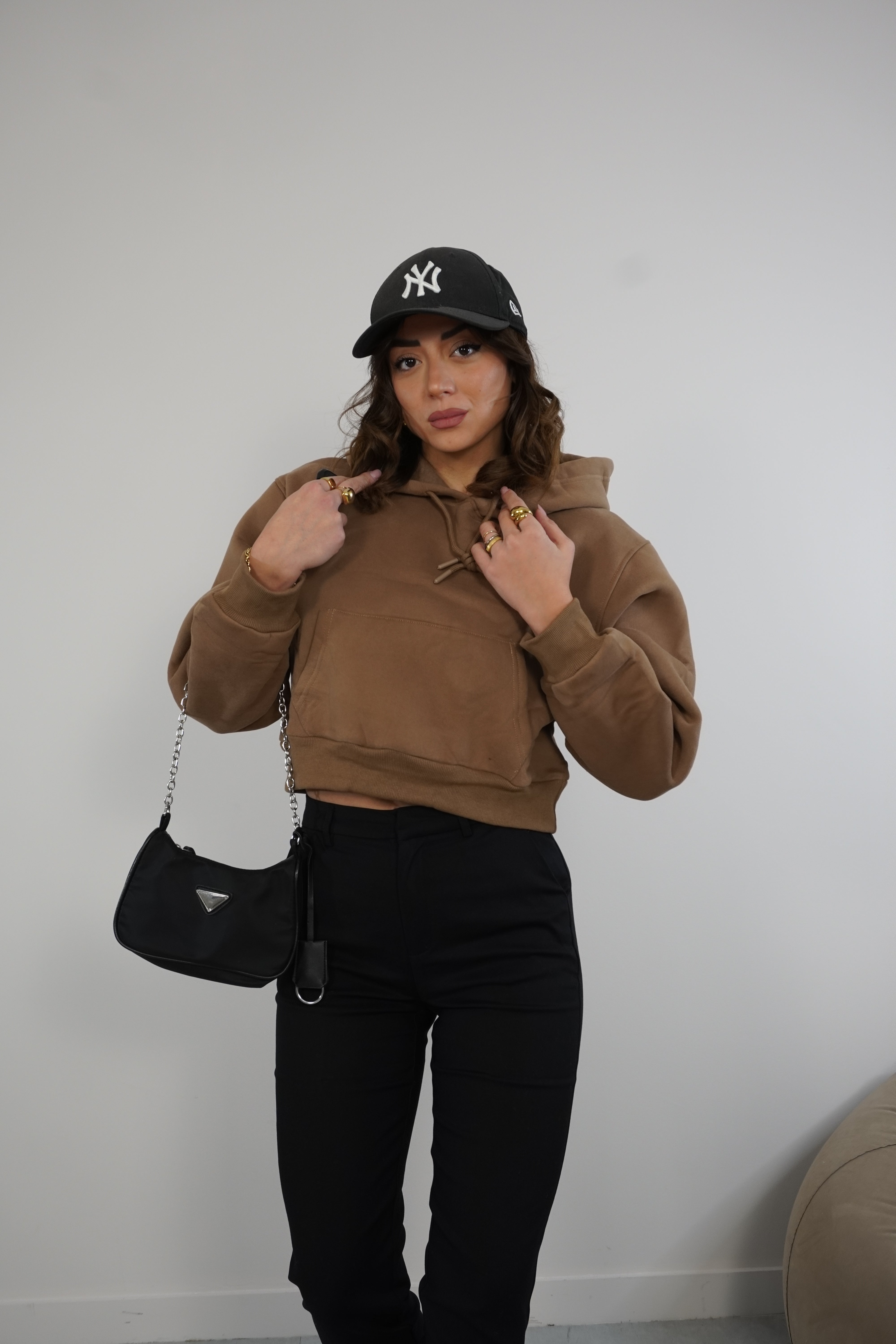 Felpa crop A64671-1