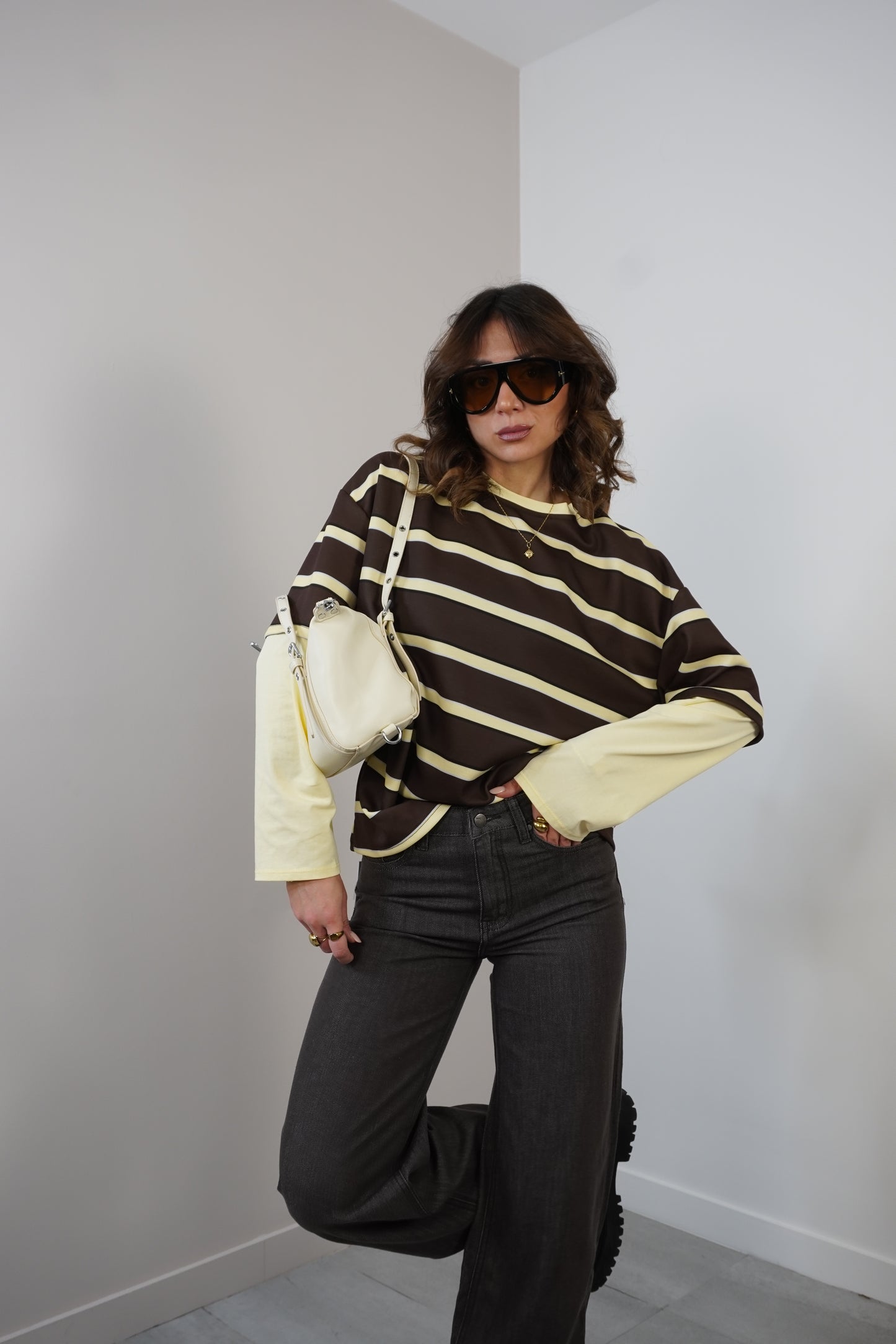 Doppia t-shirt a righe 85061