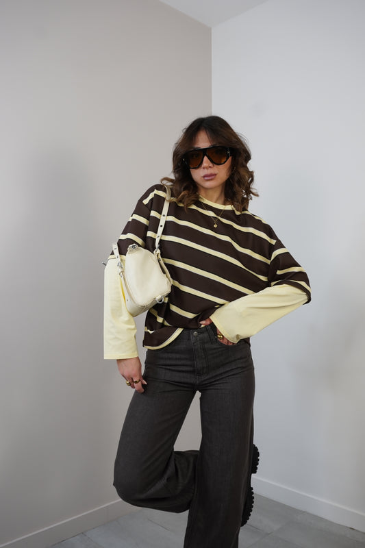 Doppia t-shirt a righe 85061