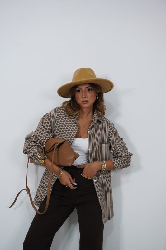 Camicia a righe over
