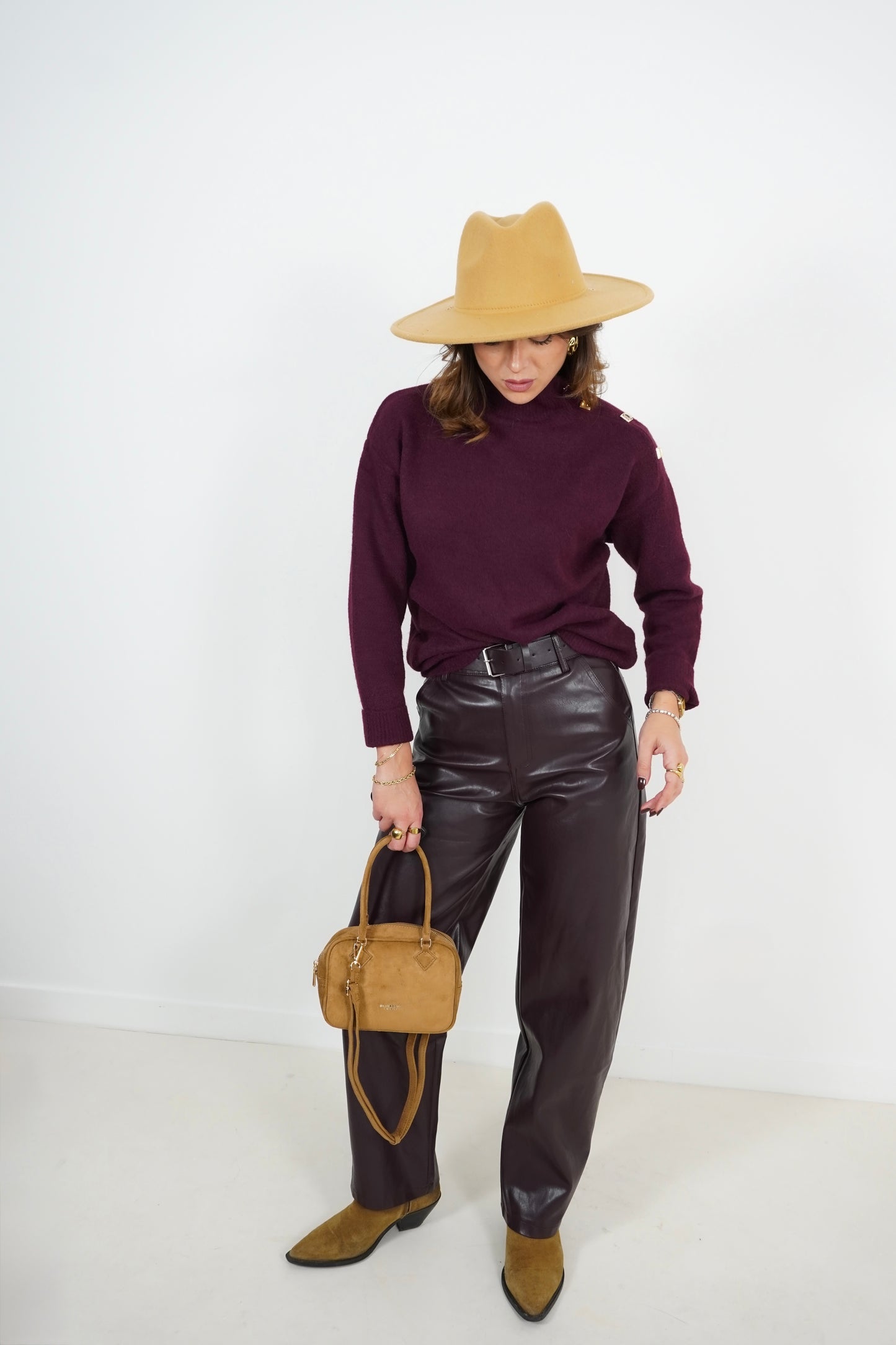 Pantalone BALLOON pelle MC7973