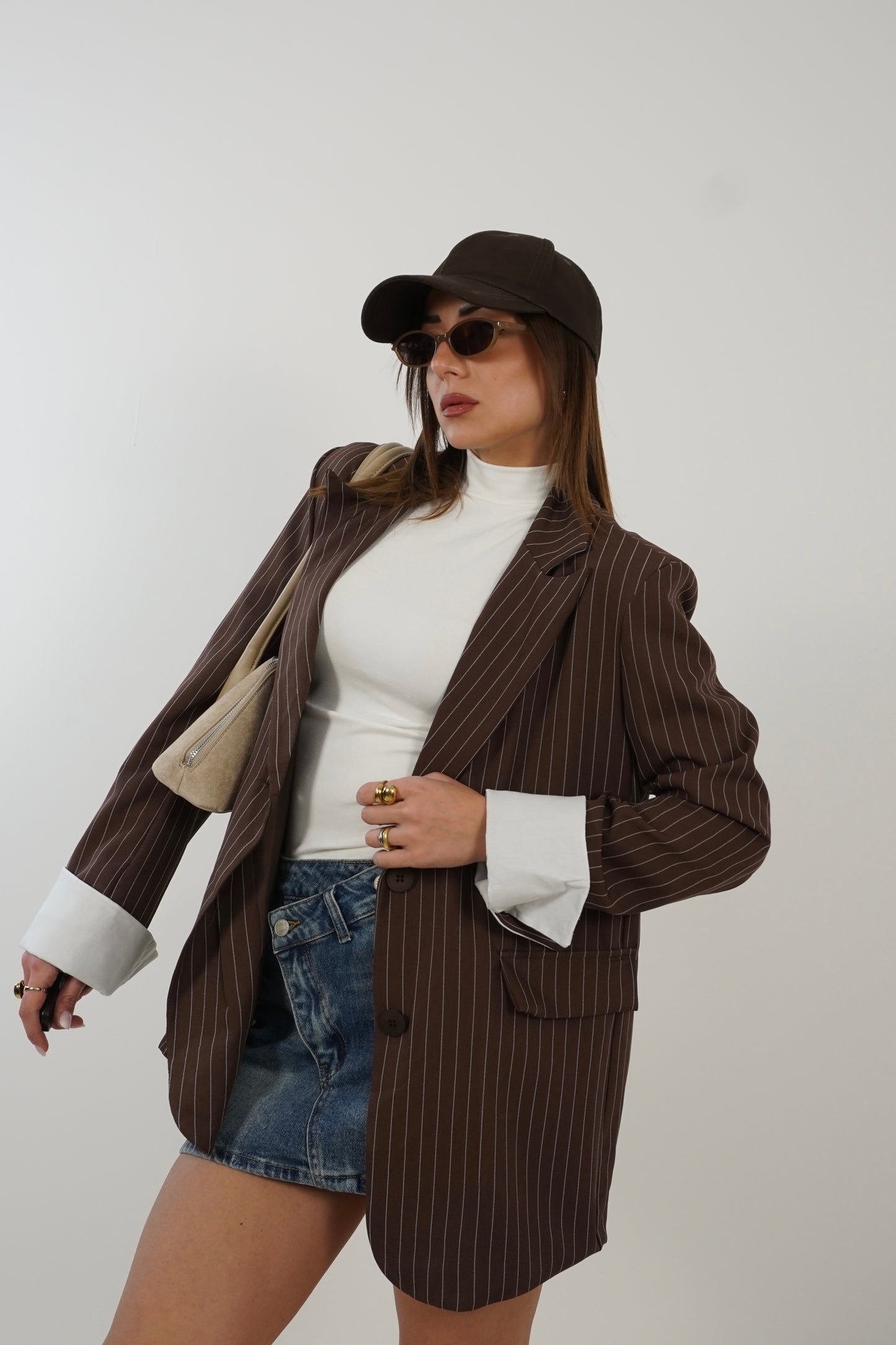 Blazer gessato RISVOLTO 87175