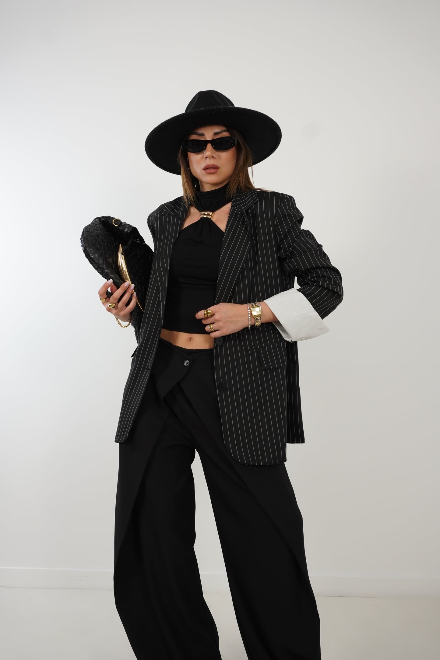 Blazer gessato RISVOLTO 87175