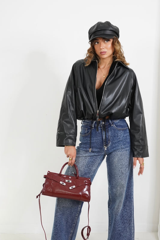 Bomber con coulisse GLOSSY