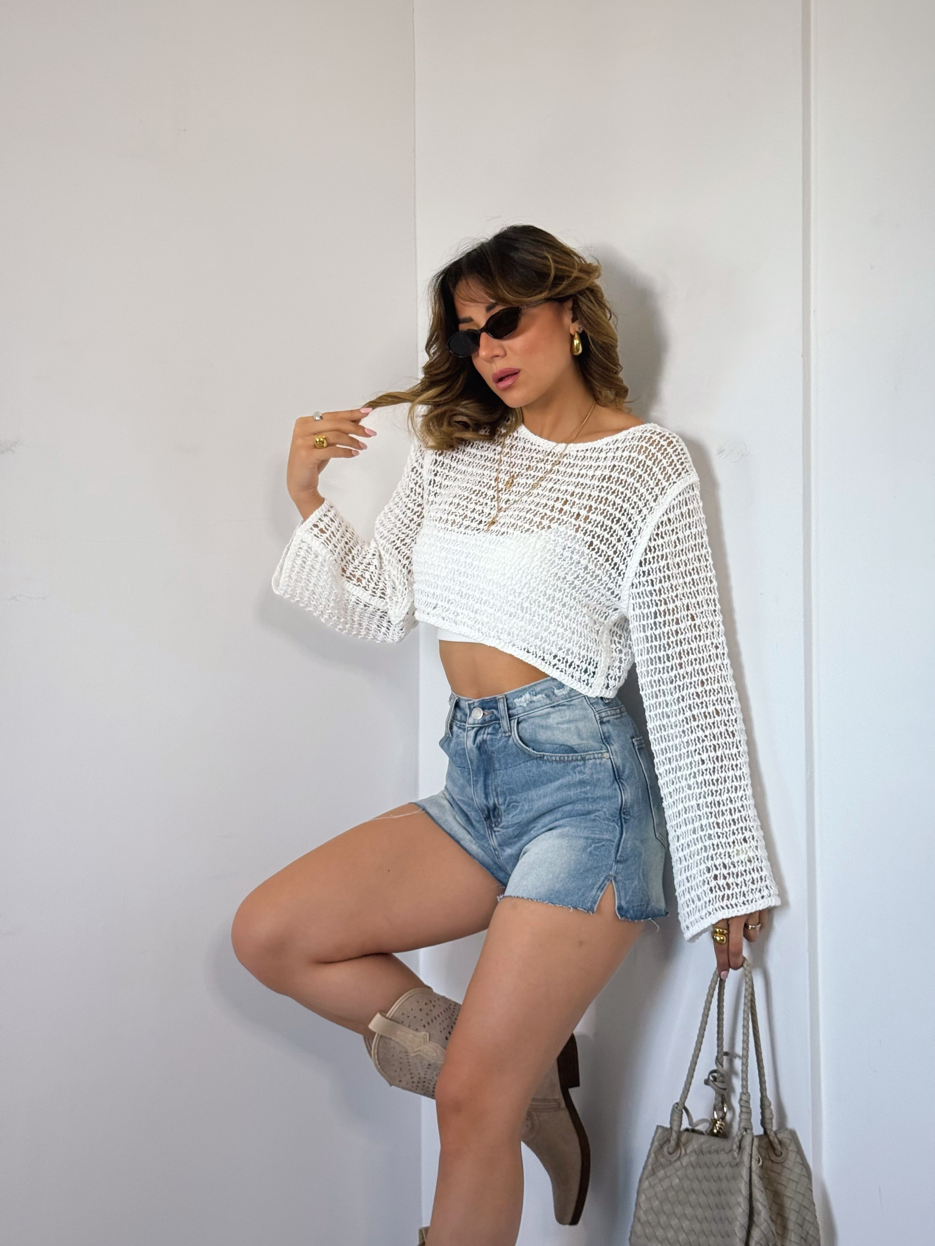 Shorts sfrangiati MI2574