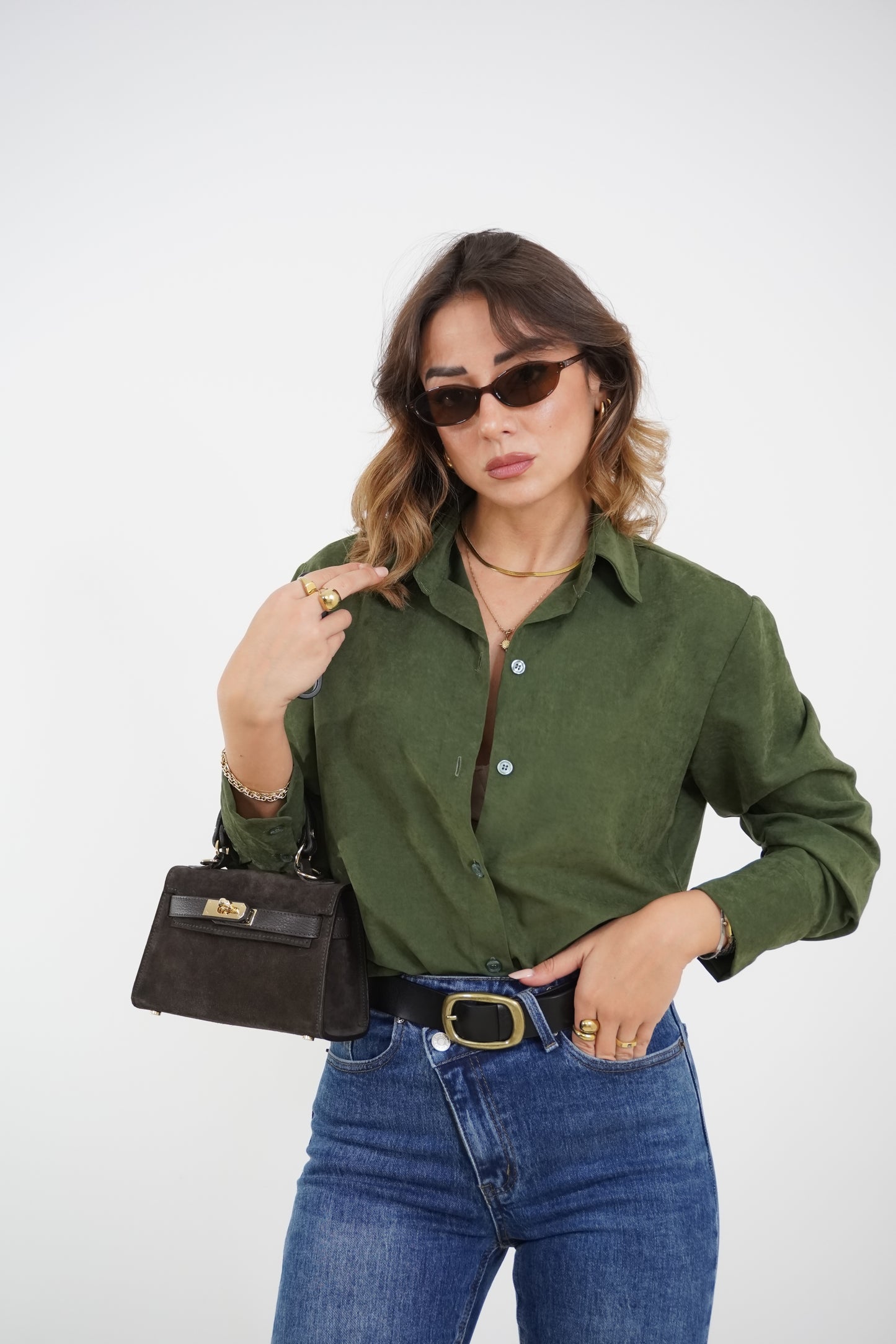 Camicia in suede 1489
