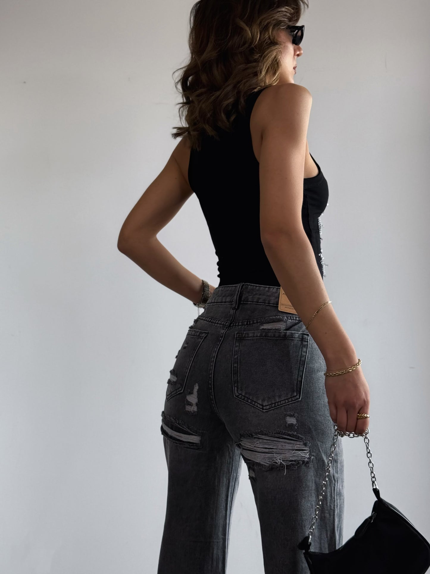 Jeans DESTROY grigio 2514-1